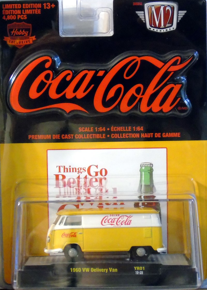 M2 Machines Coca Cola Release YR01 1960 VW Delivery Van